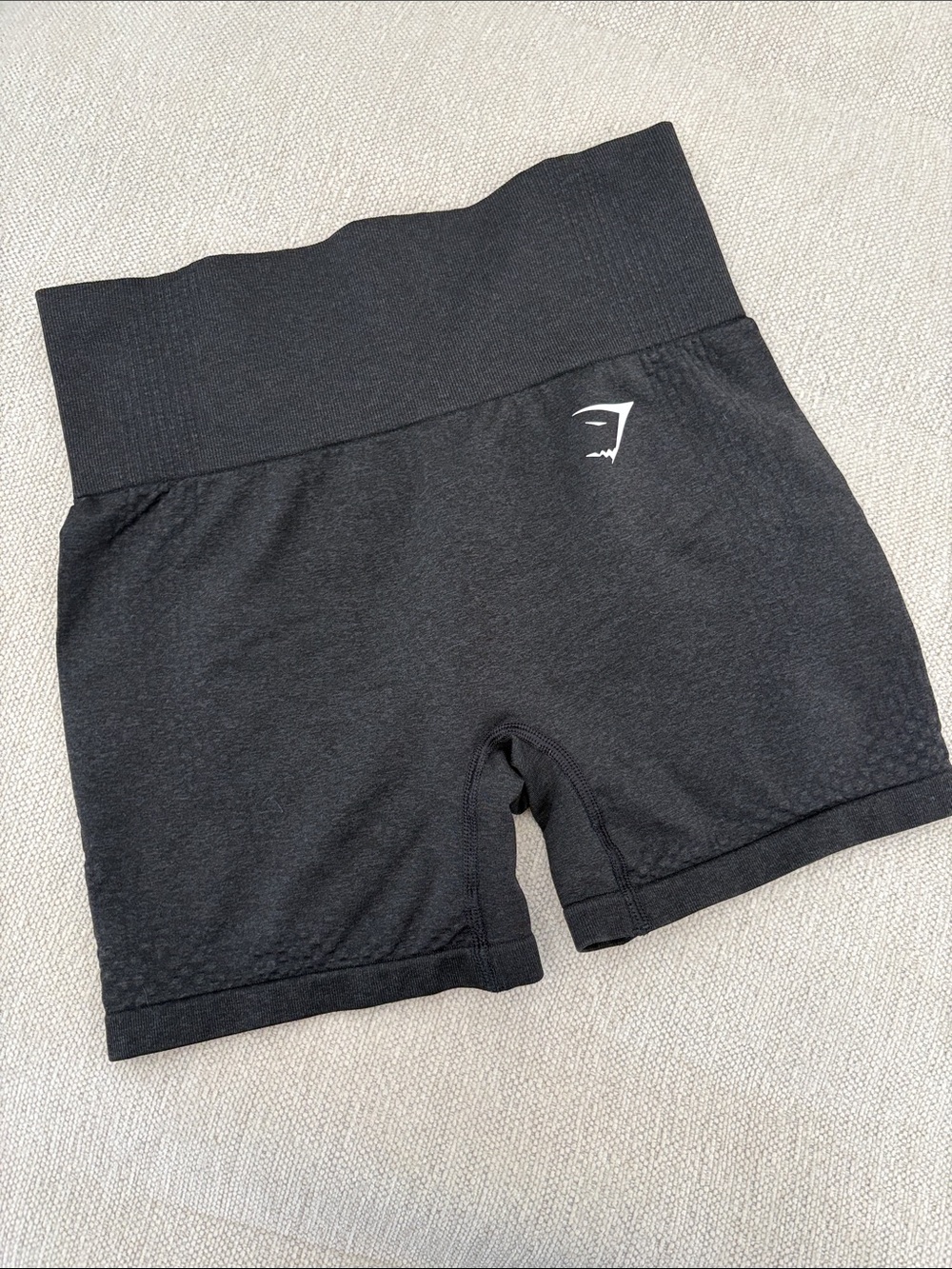 Gymshark Women's High-Waist Black Seamless Bike Shorts Vital Seamless